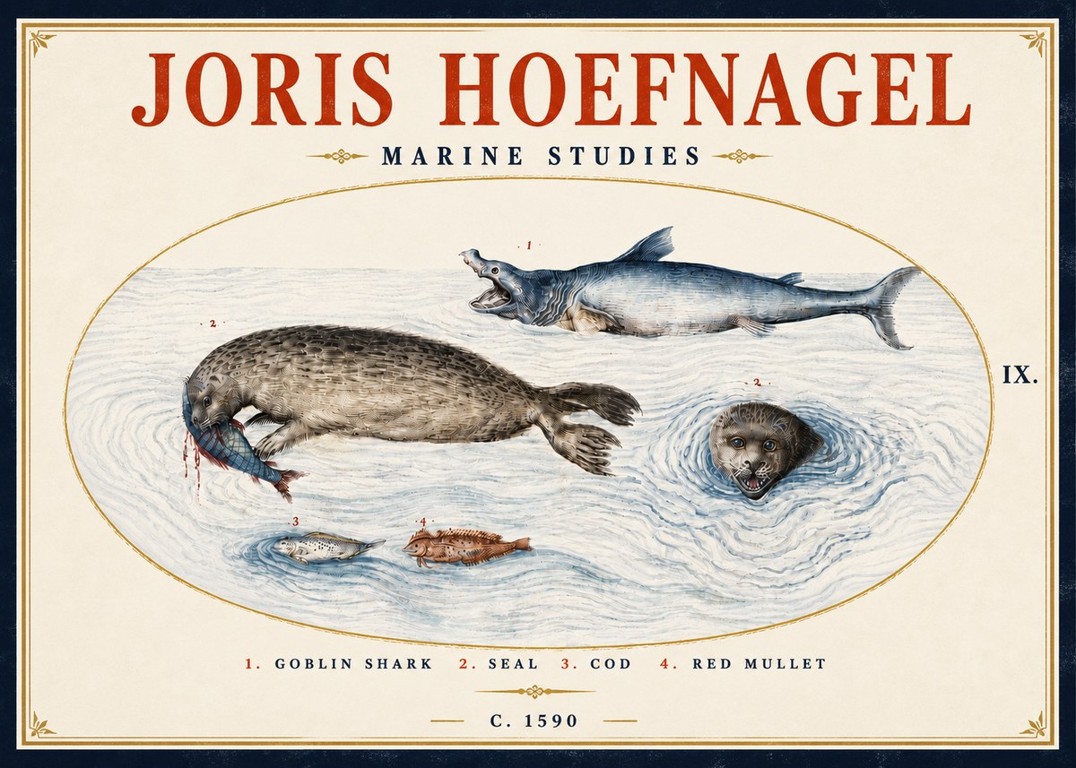 Joris Hoefnagel Marine Studies No5 - Juliste