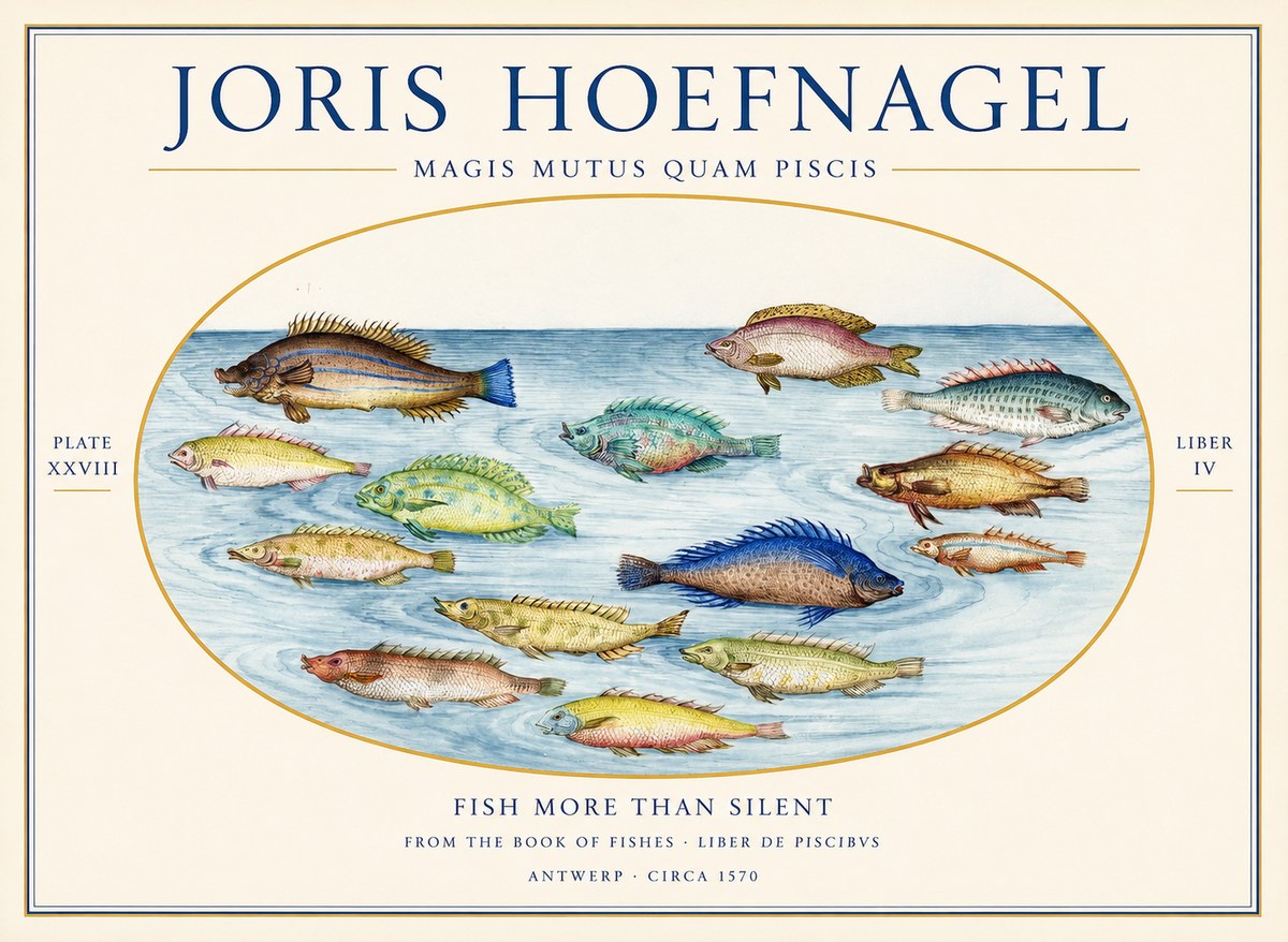 Joris Hoefnagel Fish More Than Silent No1 - Juliste