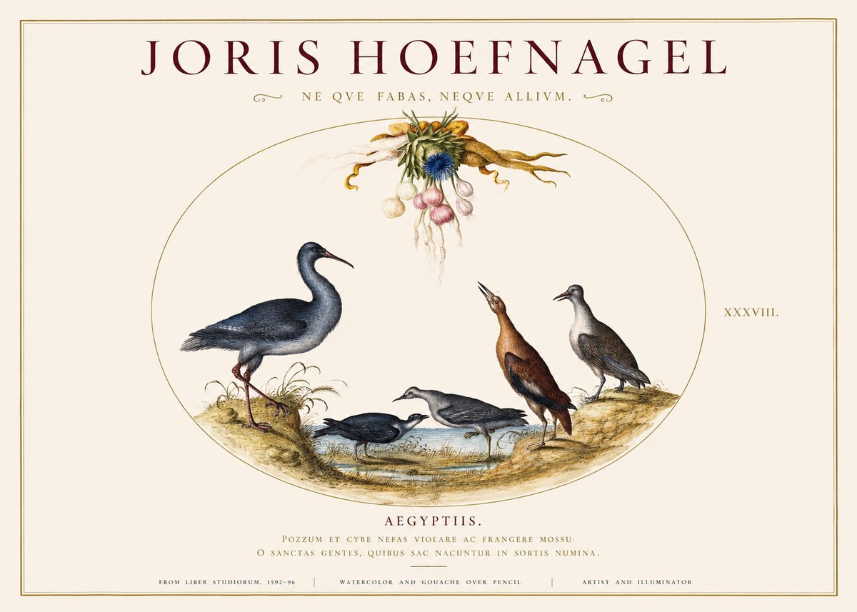 Joris Hoefnagel Aegyptiis. No1 - Juliste