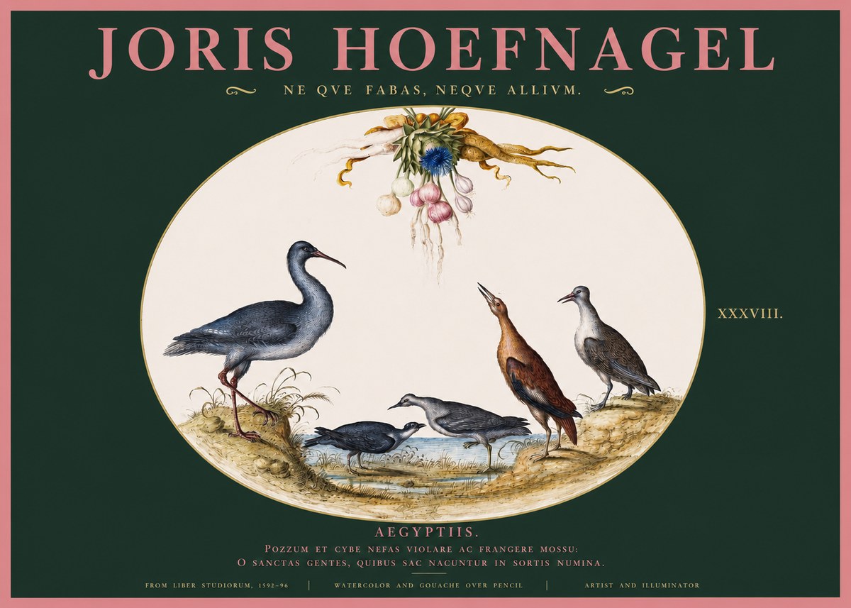 Joris Hoefnagel Aegyptiis. No2 - Juliste