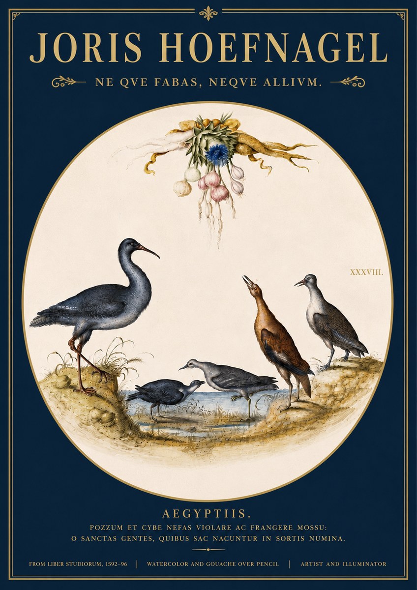 Joris Hoefnagel Aegyptiis. No4 - Juliste