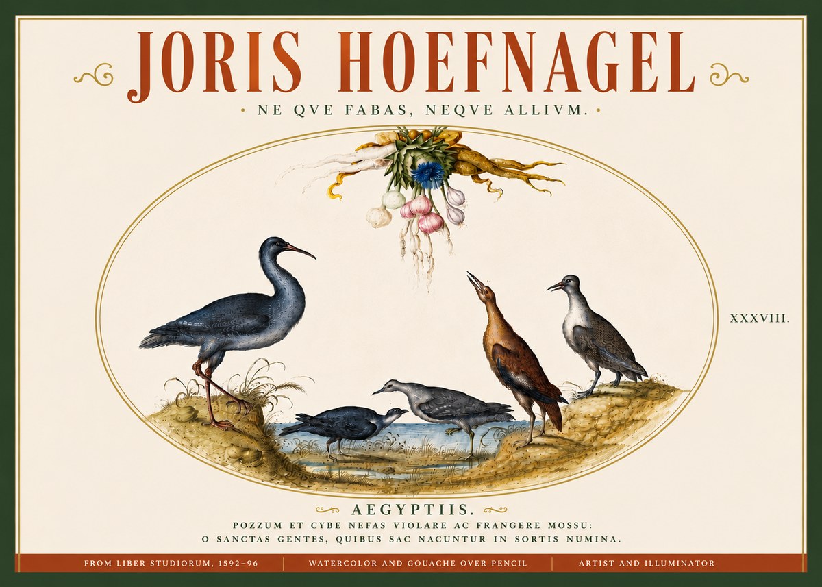 Joris Hoefnagel Aegyptiis. No6 - Juliste