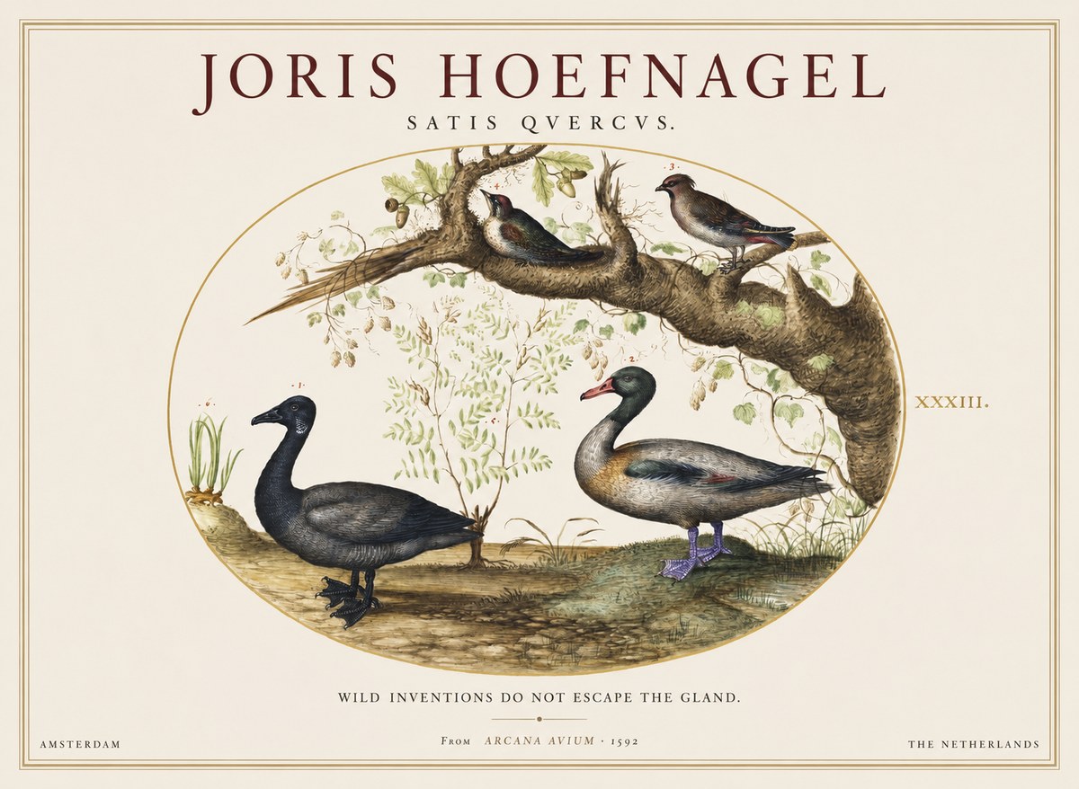 Joris Hoefnagel Satis Quercus. Birds of the Marsh No2 - Juliste