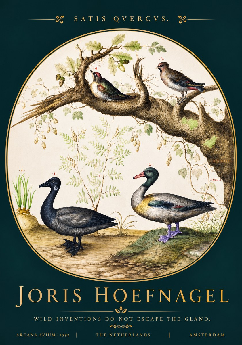 Joris Hoefnagel Satis Quercus. Birds of the Marsh No4 - Juliste