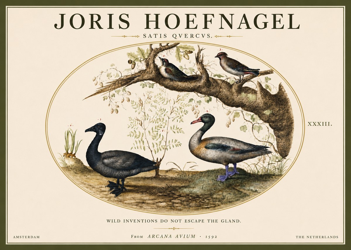 Joris Hoefnagel Satis Quercus. Birds of the Marsh No5 - Juliste