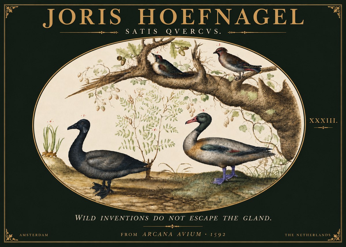 Joris Hoefnagel Satis Quercus. Birds of the Marsh No6 - Juliste