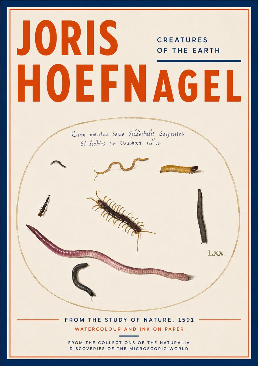 Joris Hoefnagel Creatures of the Earth II No3 - Juliste