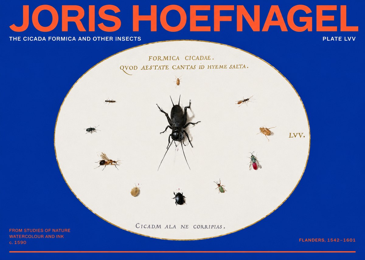 Joris Hoefnagel Formica Cicadae No6 - Juliste