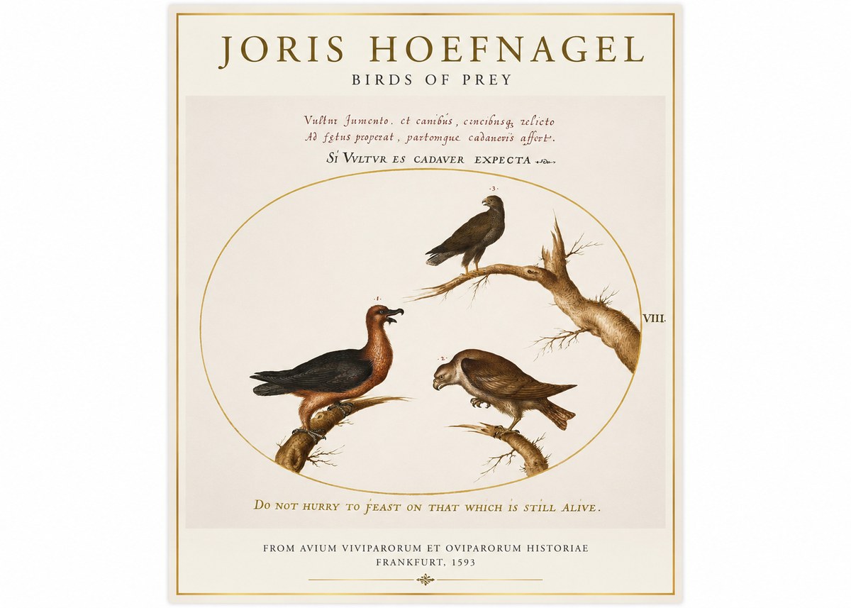 Joris Hoefnagel Birds of Prey No1 - Juliste