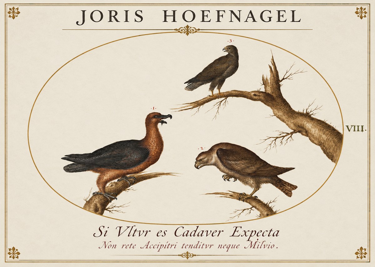 Joris Hoefnagel Birds of Prey No2 - Juliste