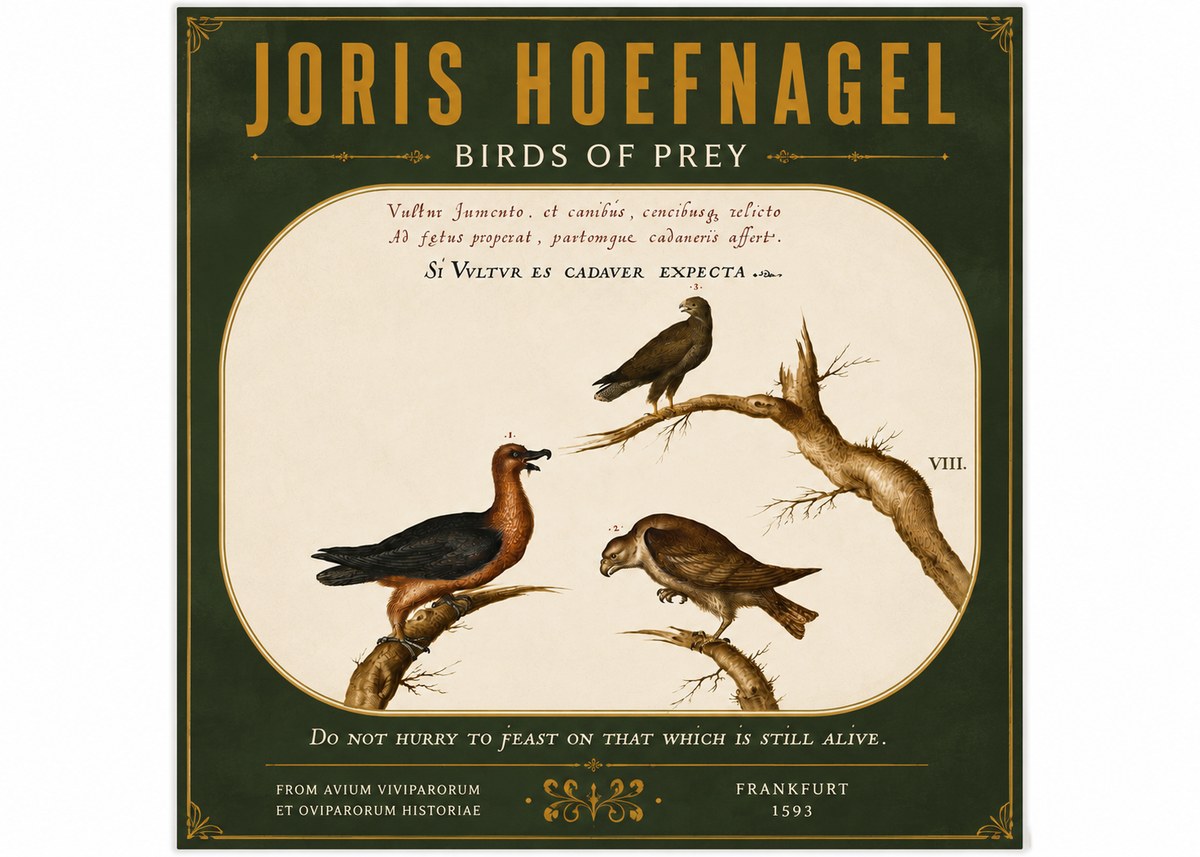 Joris Hoefnagel Birds of Prey No5 - Juliste