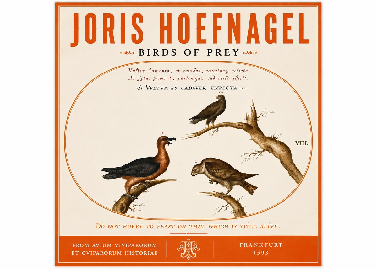 Joris Hoefnagel Birds of Prey No6 - Juliste