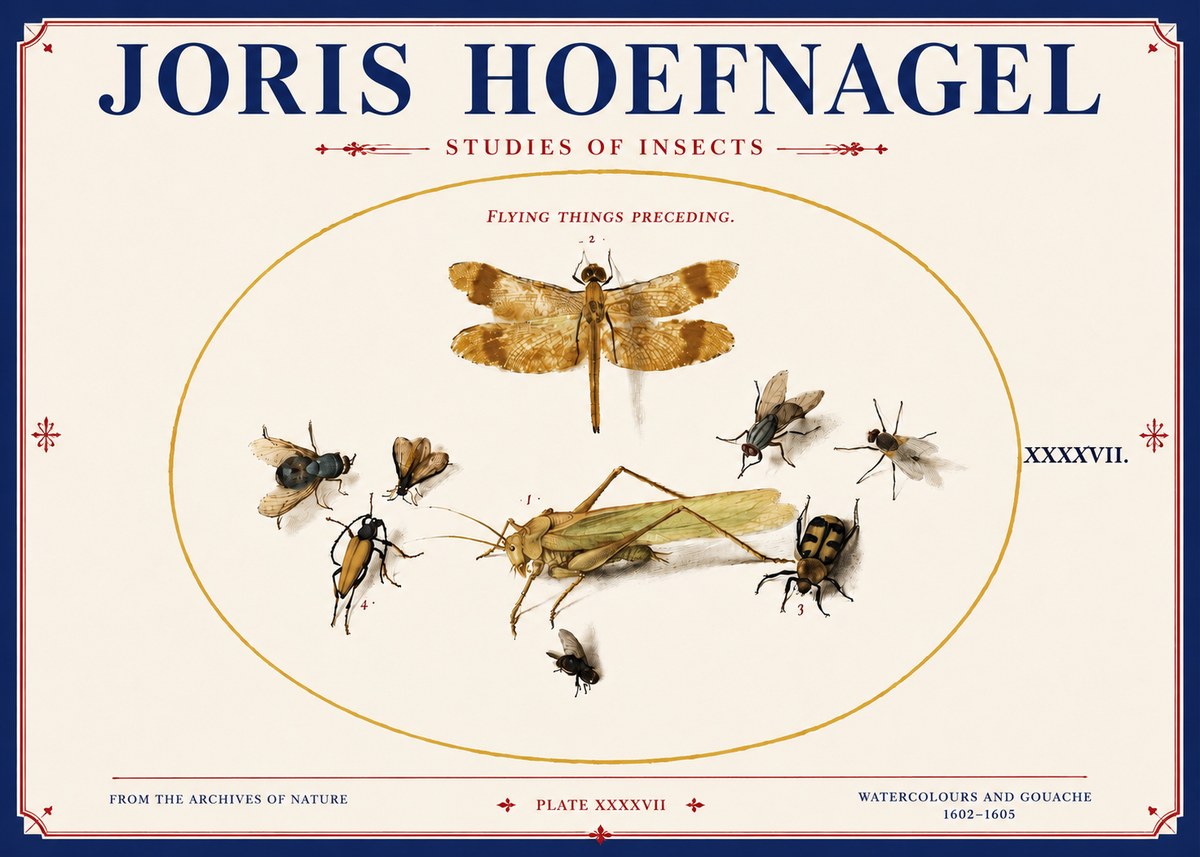 Joris Hoefnagel Flying Things Preceding. No4 - Juliste