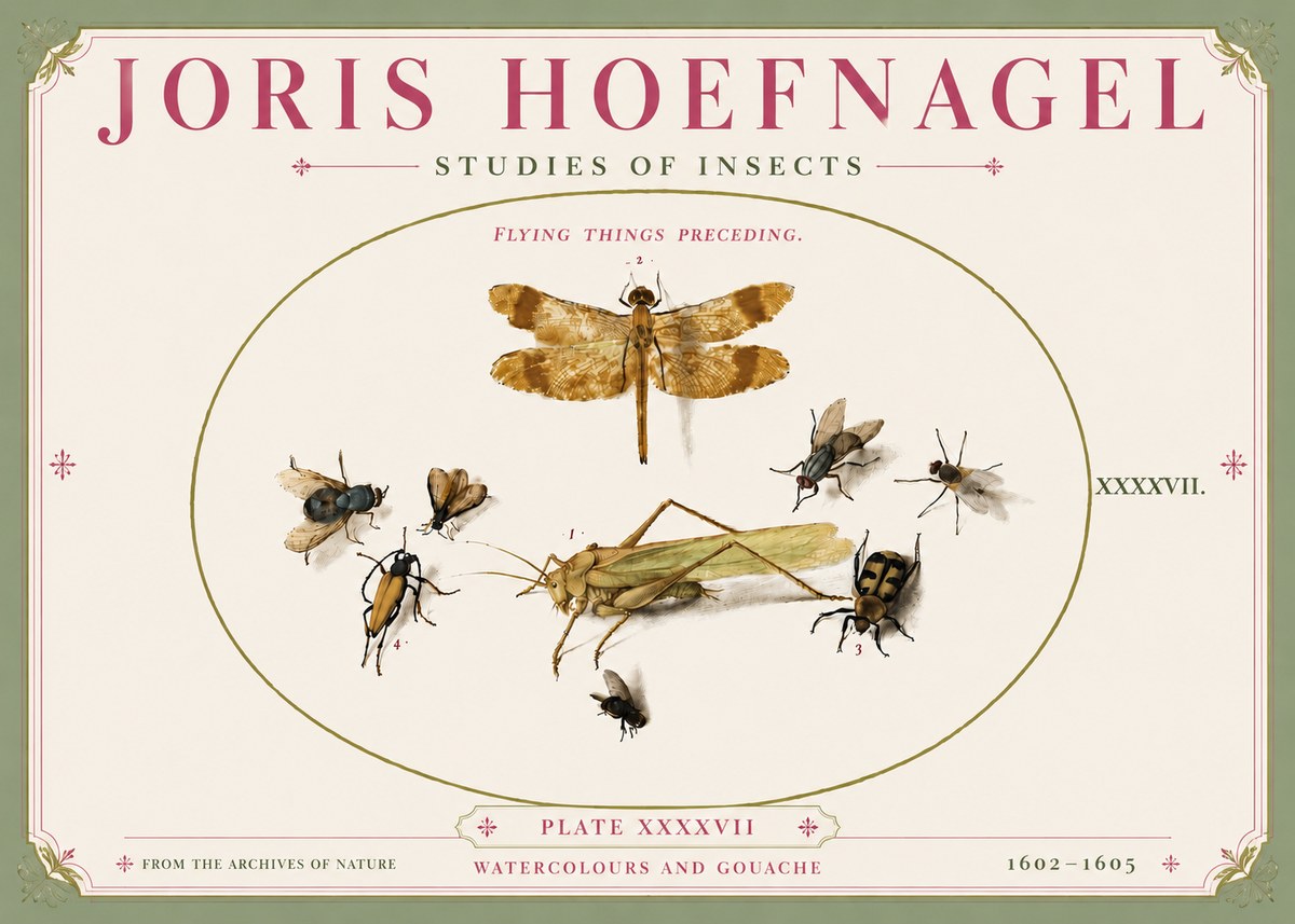 Joris Hoefnagel Flying Things Preceding. No5 - Juliste
