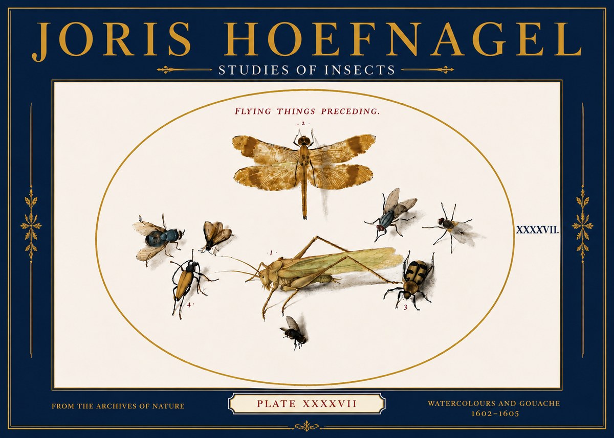 Joris Hoefnagel Flying Things Preceding. No6 - Juliste
