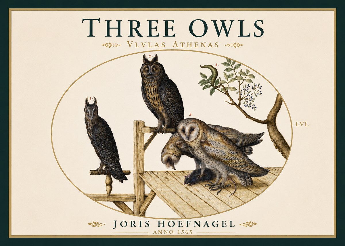 Joris Hoefnagel Vlvlas Athenas No6 - Juliste