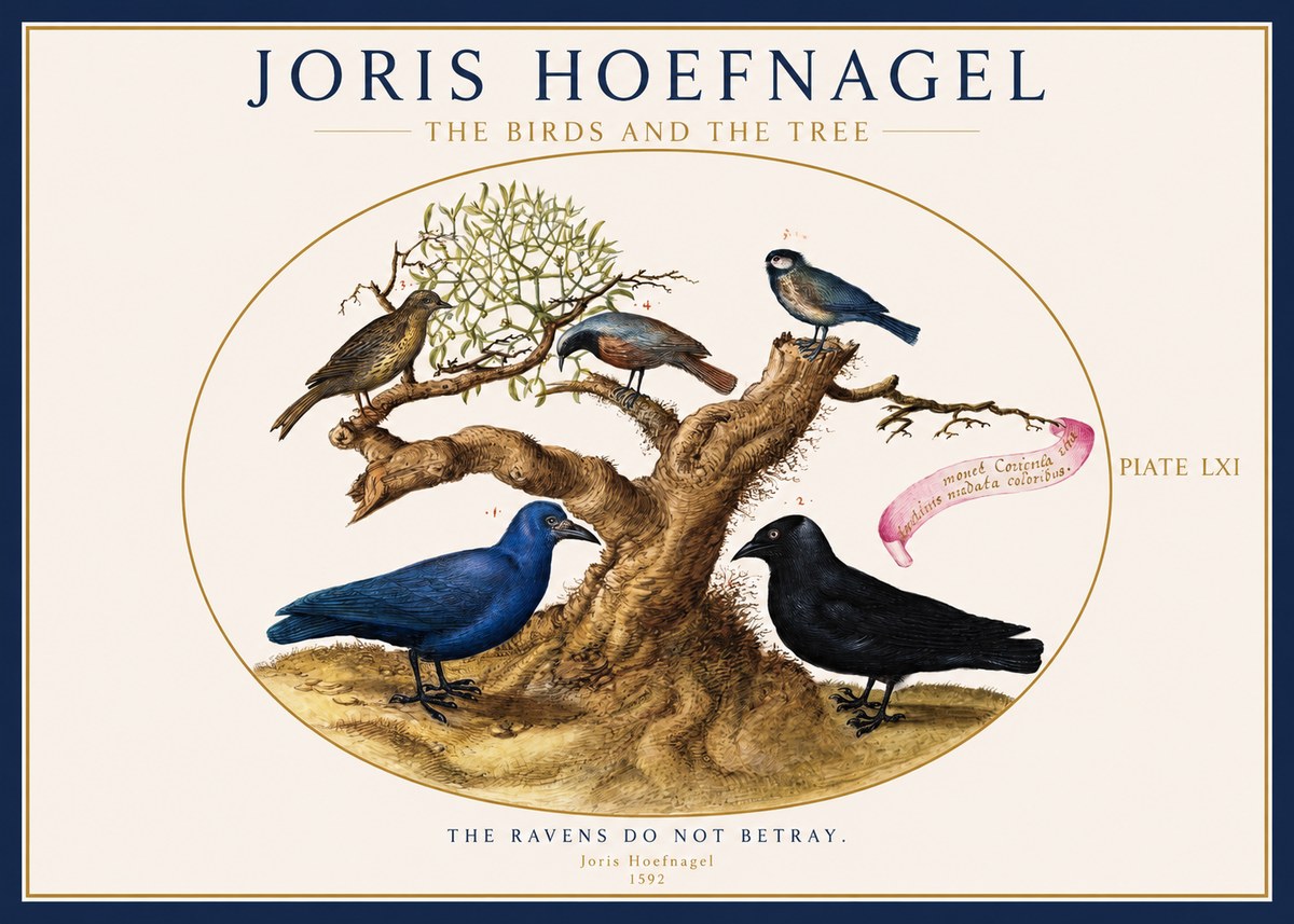 Joris Hoefnagel The Birds and the Tree No1 - Juliste