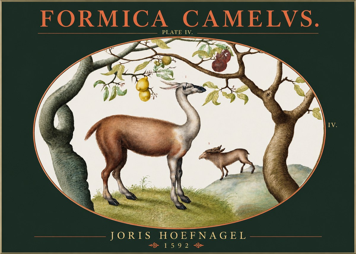 Joris Hoefnagel Formicamelus. No3 - Juliste
