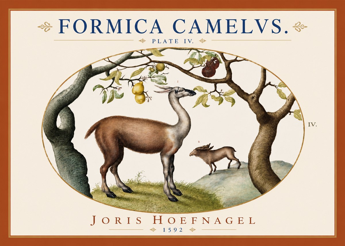 Joris Hoefnagel Formicamelus. No4 - Juliste