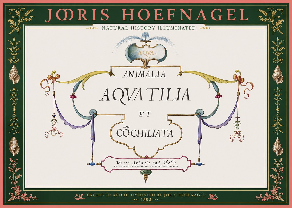 Joris Hoefnagel Animalia Aquatilia Et Cochiliata No2 - Juliste
