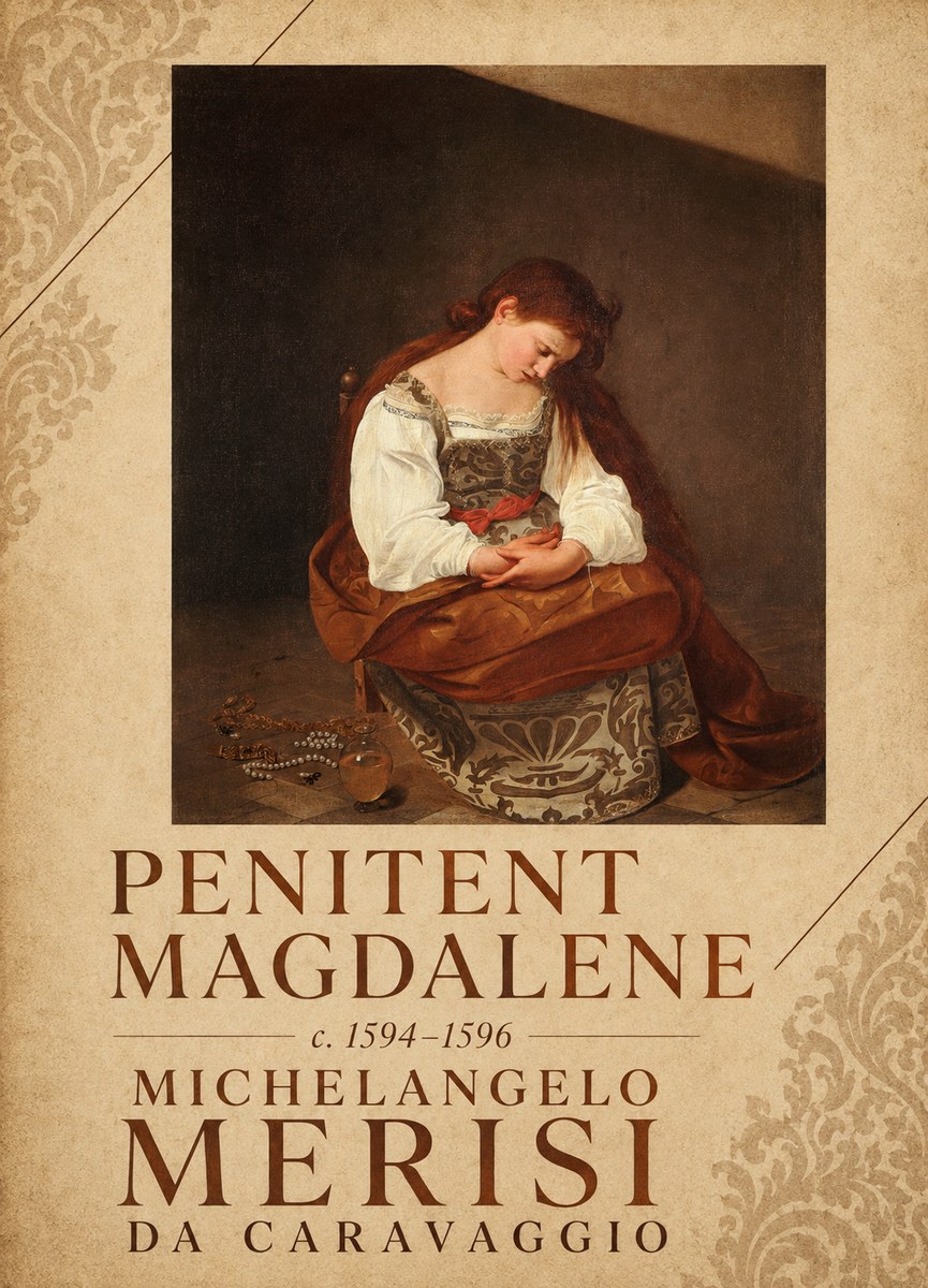 Michelangelo Merisi da Caravaggio Penitent Magdalene No3 - Juliste