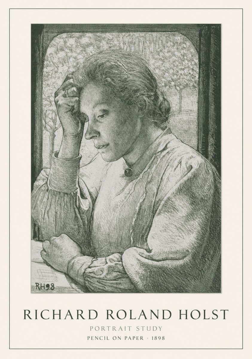 Richard Roland Holst Portrait Study No1 - Juliste