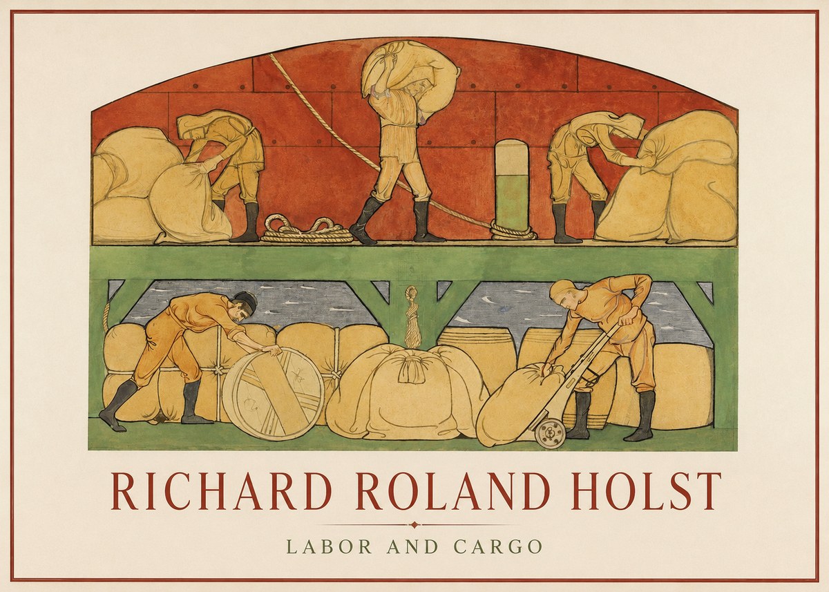 Richard Roland Holst Labor and Cargo No1 - Juliste
