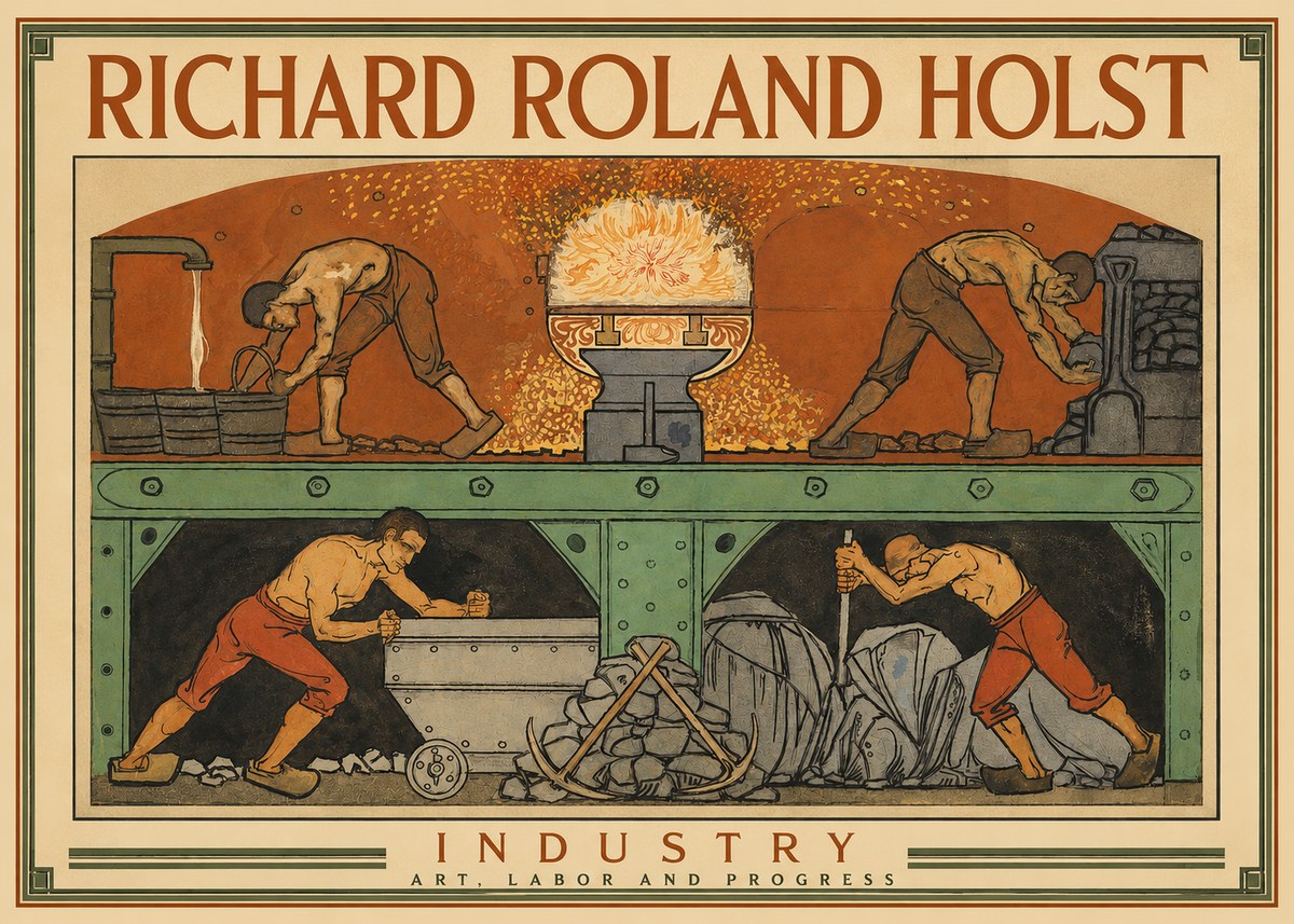 Richard Roland Holst Industry No2 - Juliste