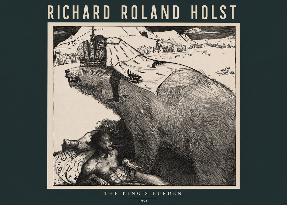 Richard Roland Holst The King's Burden No2 - Juliste
