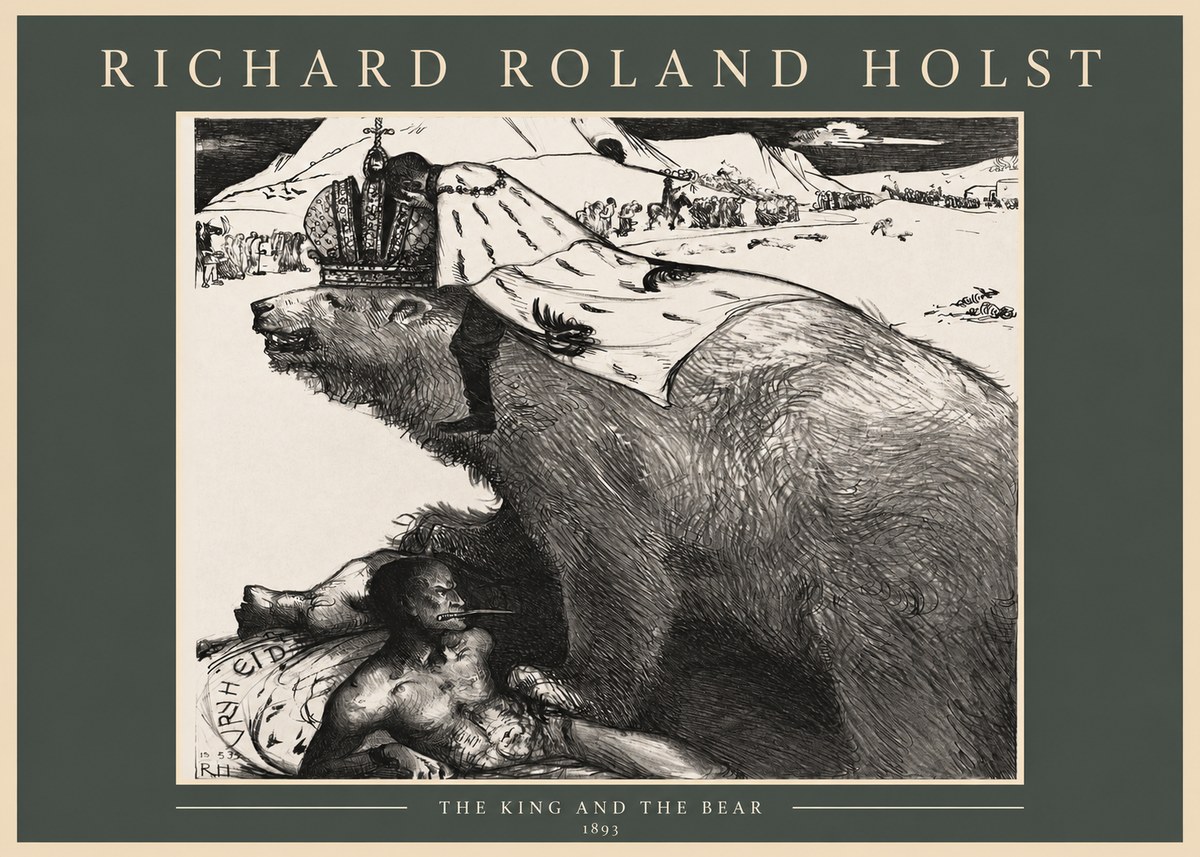 Richard Roland Holst The King's Burden No4 - Juliste