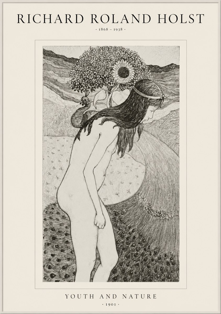 Richard Roland Holst Youth and Nature No1 - Juliste