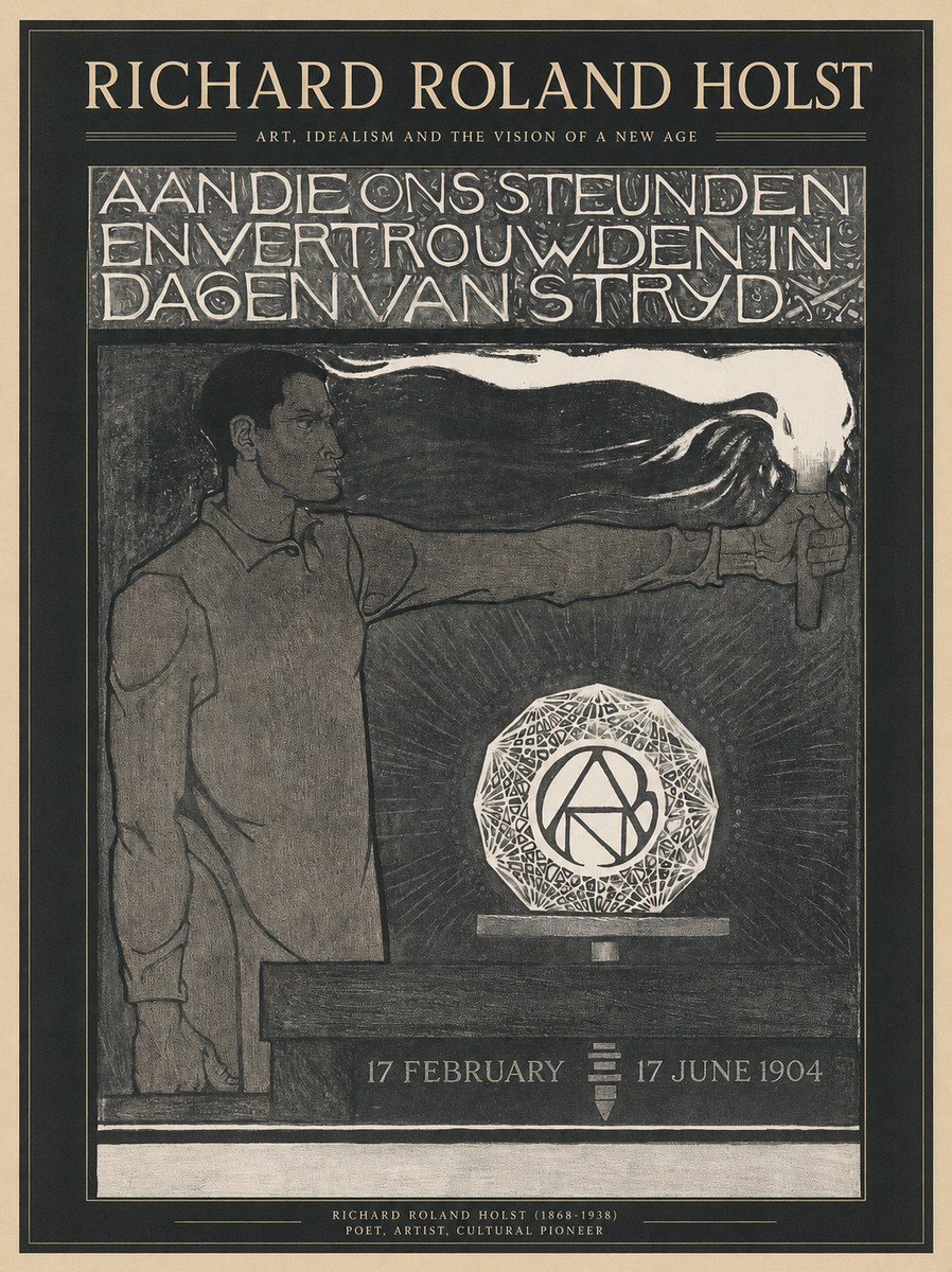Richard Roland Holst Aan Die Ons Steunden En Vertrouwden in Dagen Van Stryd No1 - Juliste