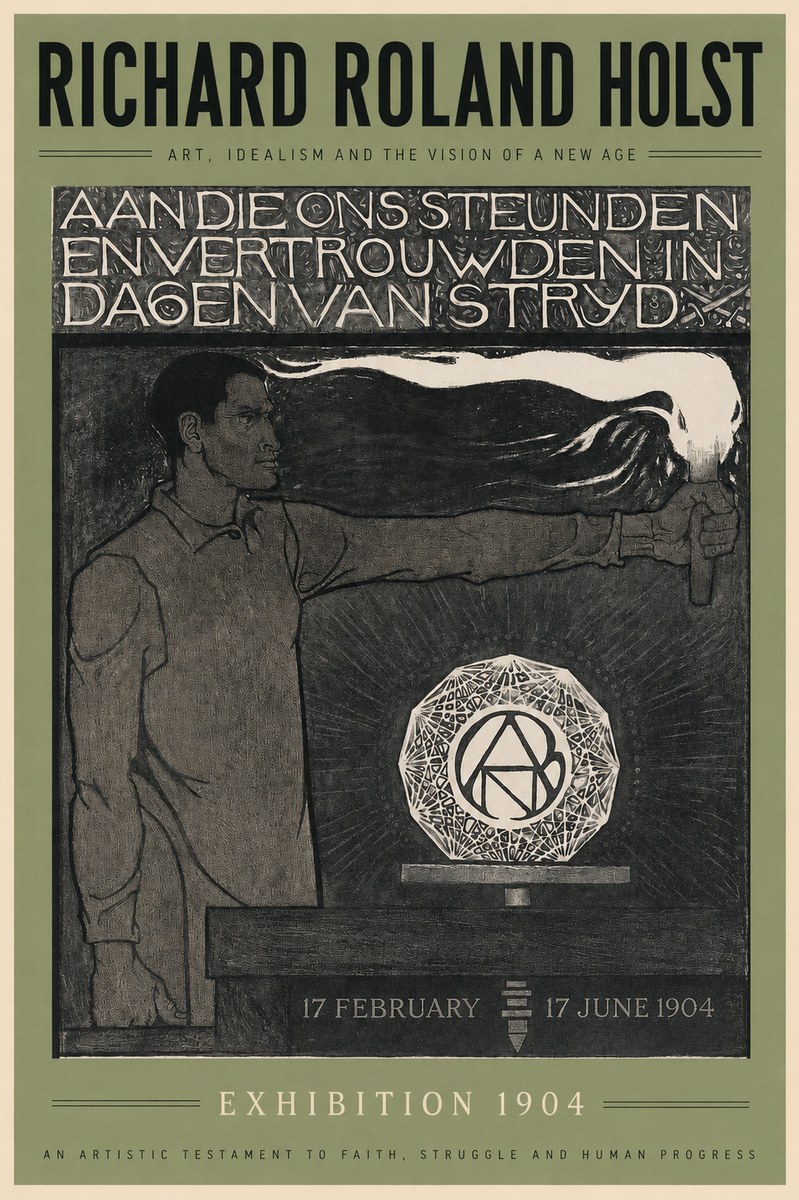 Richard Roland Holst Aan Die Ons Steunden En Vertrouwden in Dagen Van Stryd No2 - Juliste