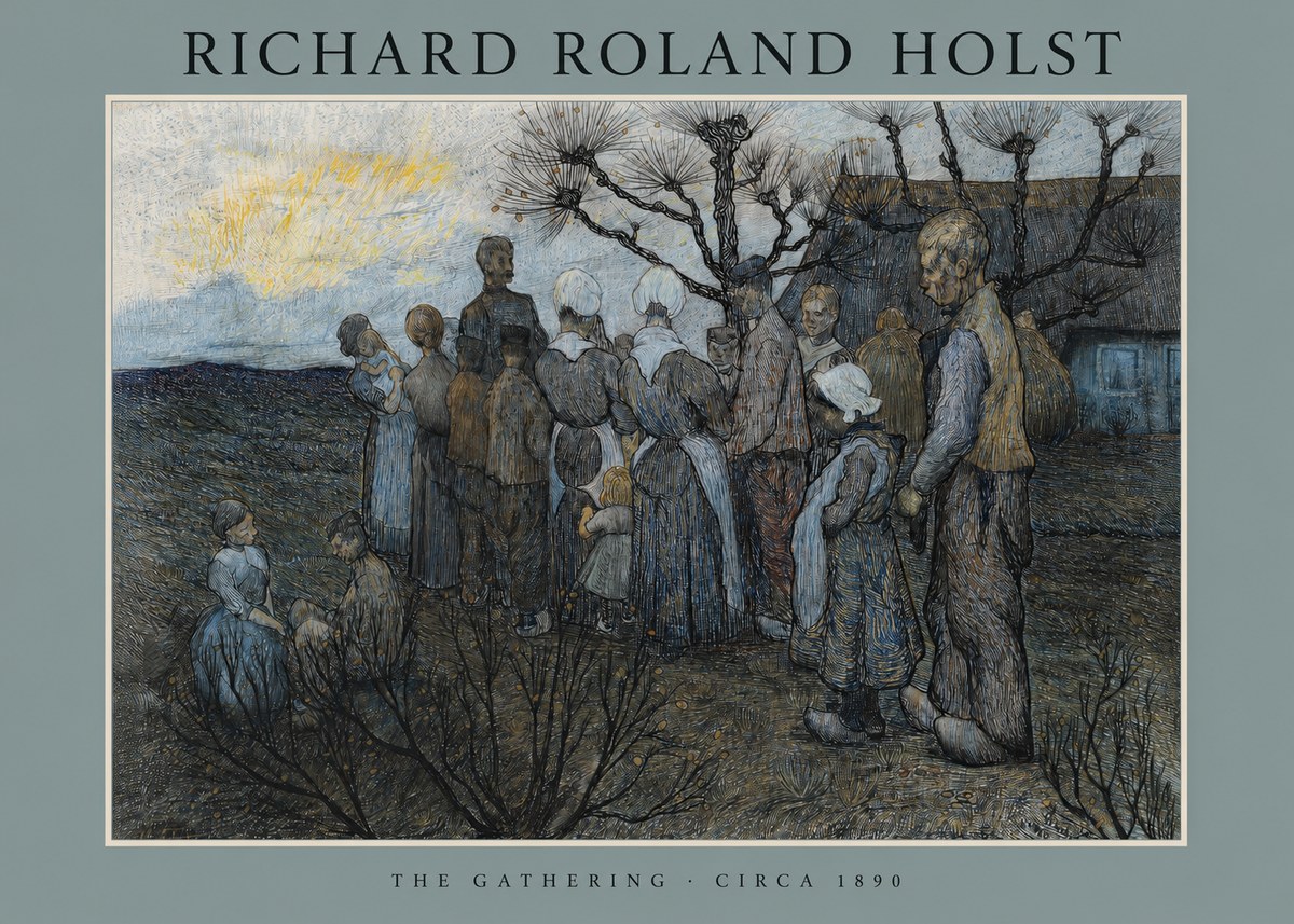 Richard Roland Holst The Gathering No2 - Juliste