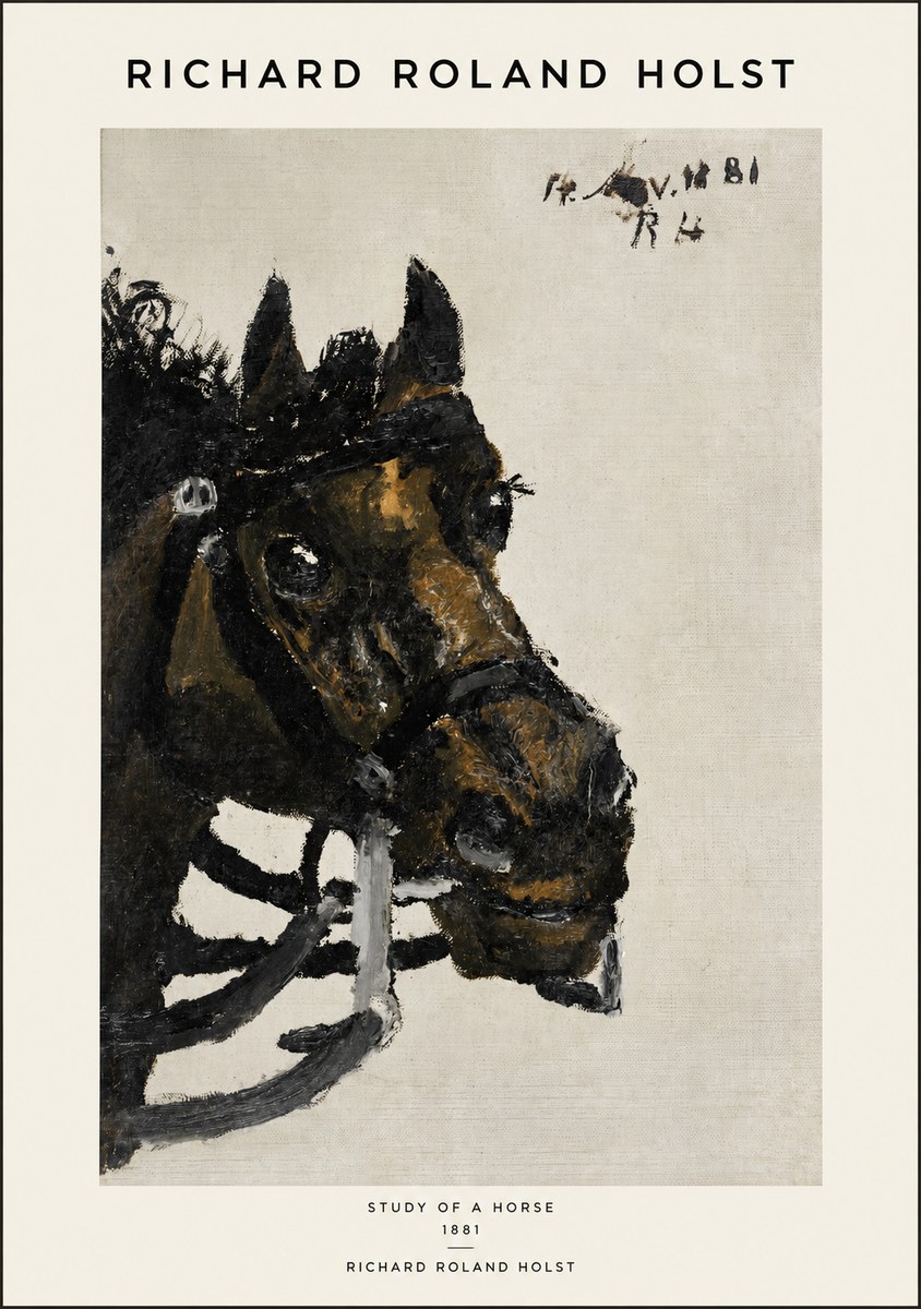 Richard Roland Holst Study of a Horse No1 - Juliste