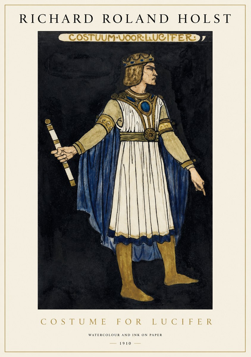 Richard Roland Holst Costume for Lucifer No1 - Juliste