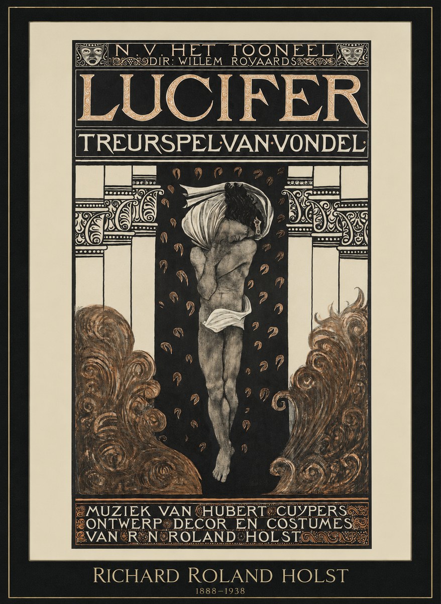 Richard Roland Holst Lucifer Treurspel Van Vondel No1 - Juliste