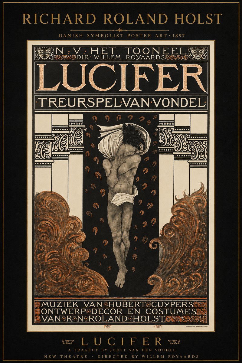 Richard Roland Holst Lucifer Treurspel Van Vondel No3 - Juliste