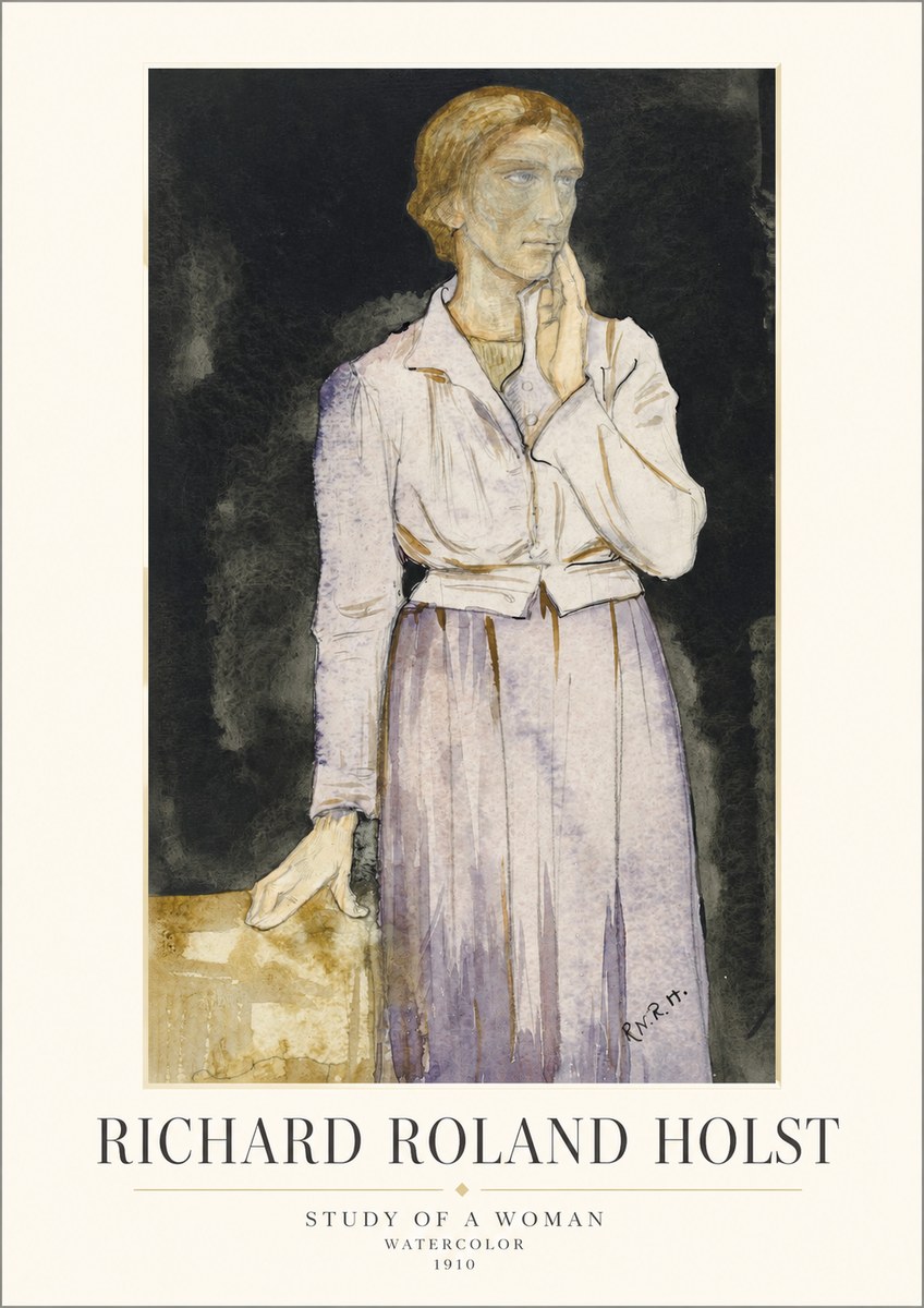 Richard Roland Holst Study of a Woman No1 - Juliste
