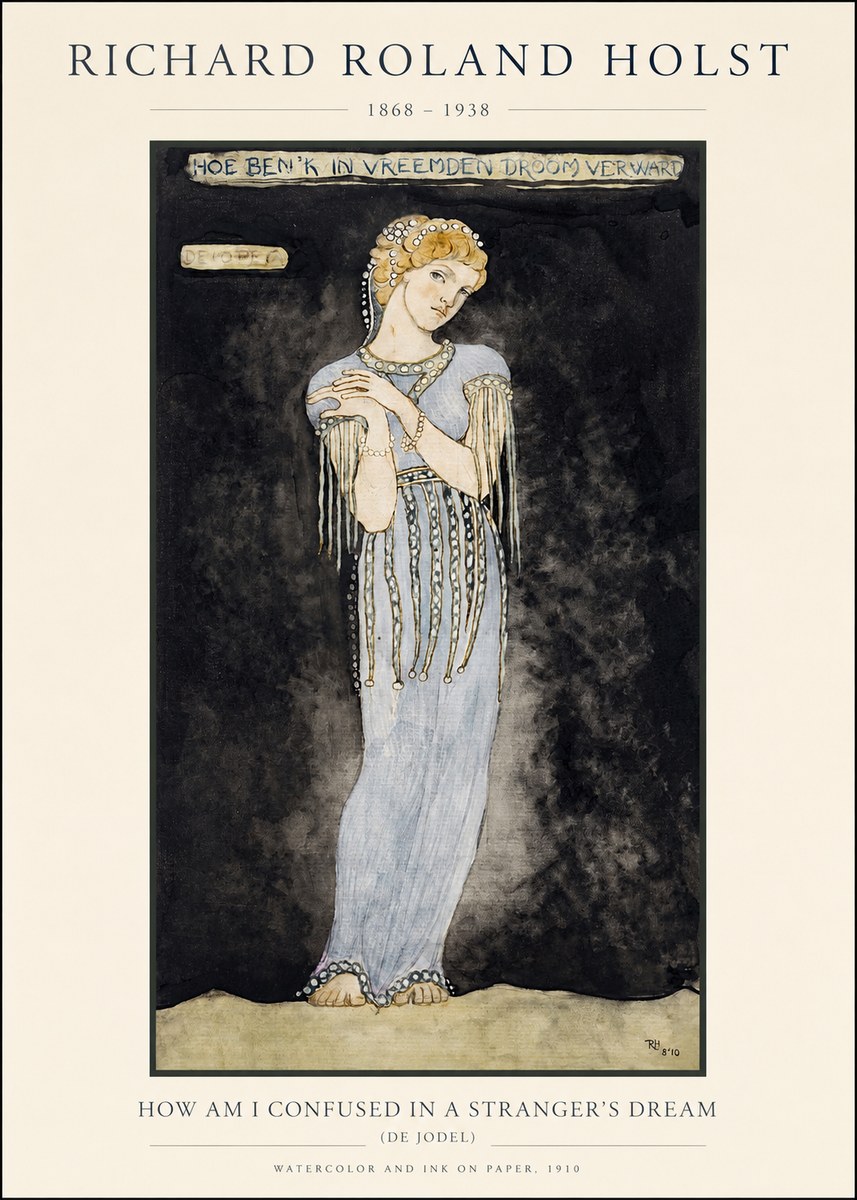 Richard Roland Holst How Am I Confused in a Stranger's Dream No1 - Juliste