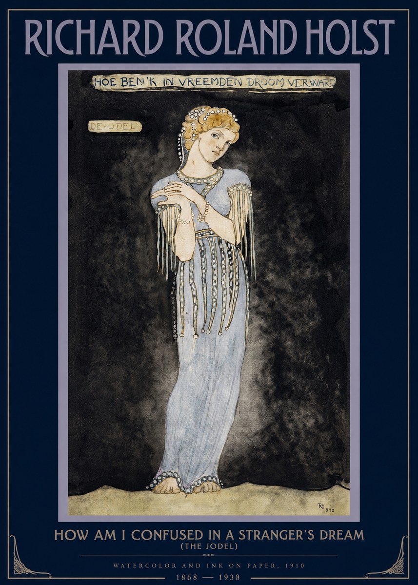 Richard Roland Holst How Am I Confused in a Stranger's Dream No2 - Juliste