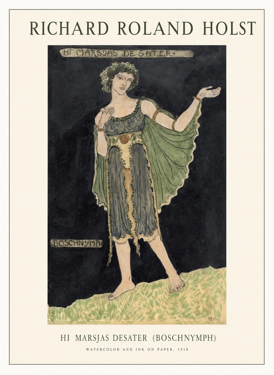 Richard Roland Holst Hi Marsjas Desater (Boschnymph) No1 - Juliste