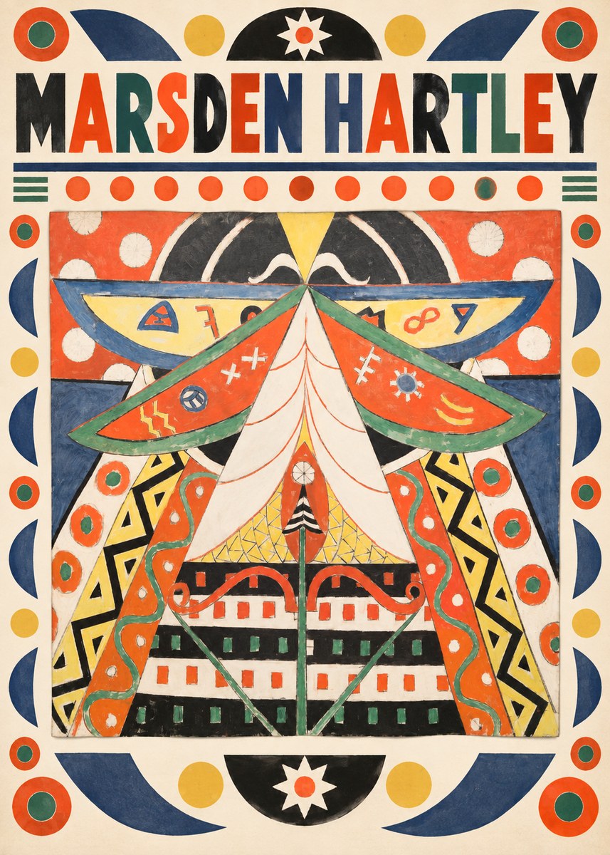 Marsden Hartley Painting No. 5 No3 - Juliste