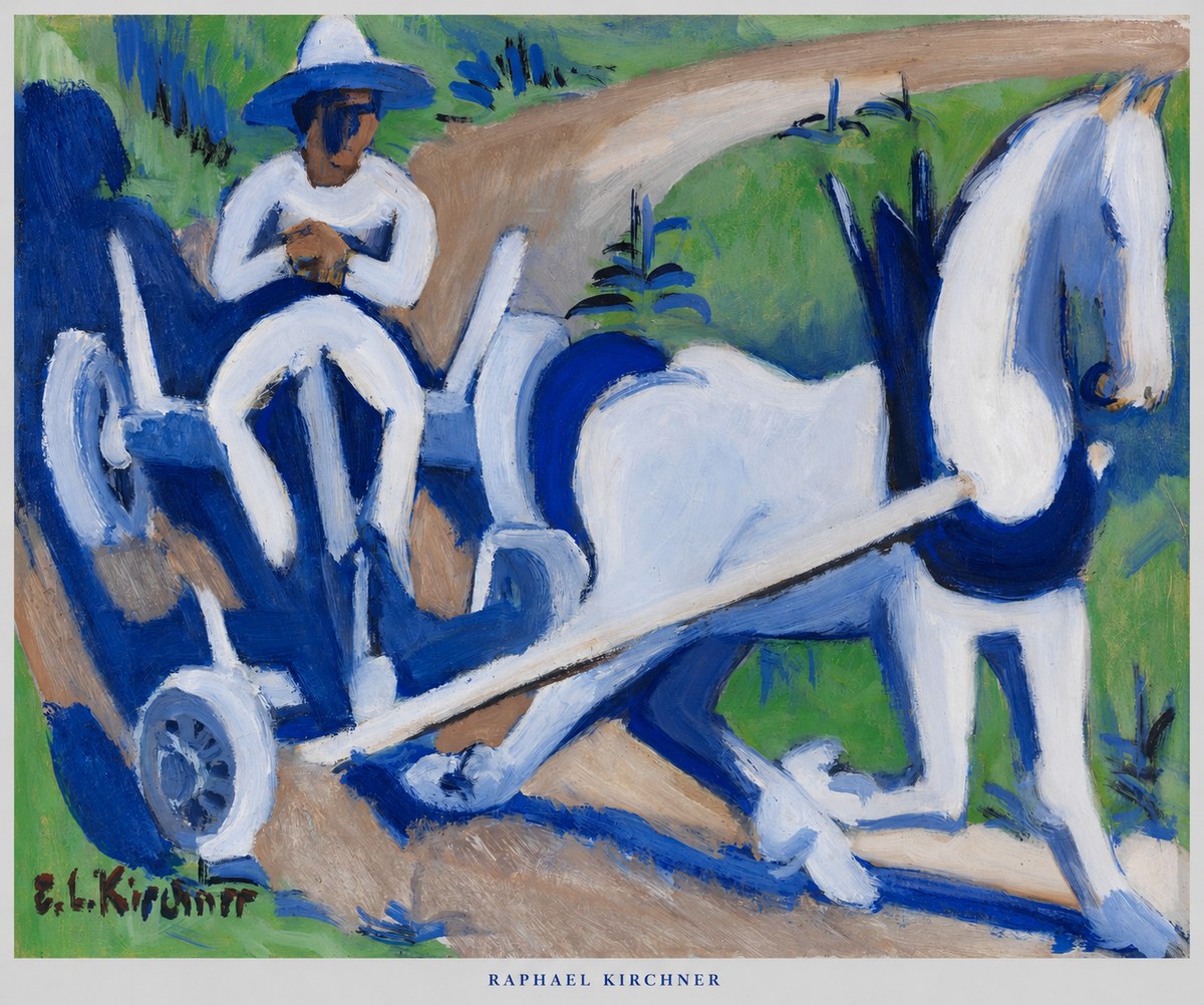 Raphael Kirchner Horse and Cart No5 - Juliste