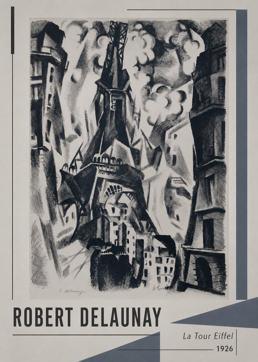 Robert Delaunay La Tour Eiffel No1 - Juliste
