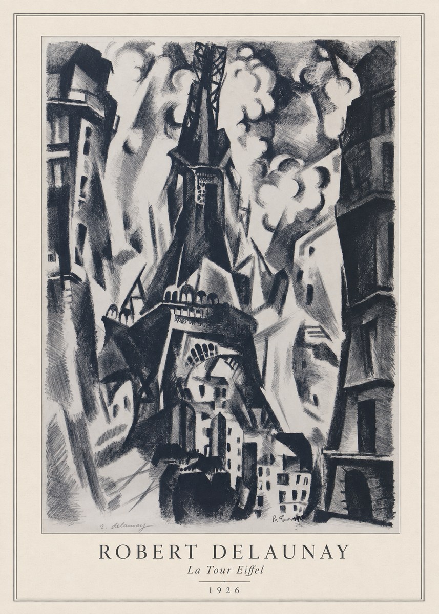 Robert Delaunay La Tour Eiffel No3 - Juliste