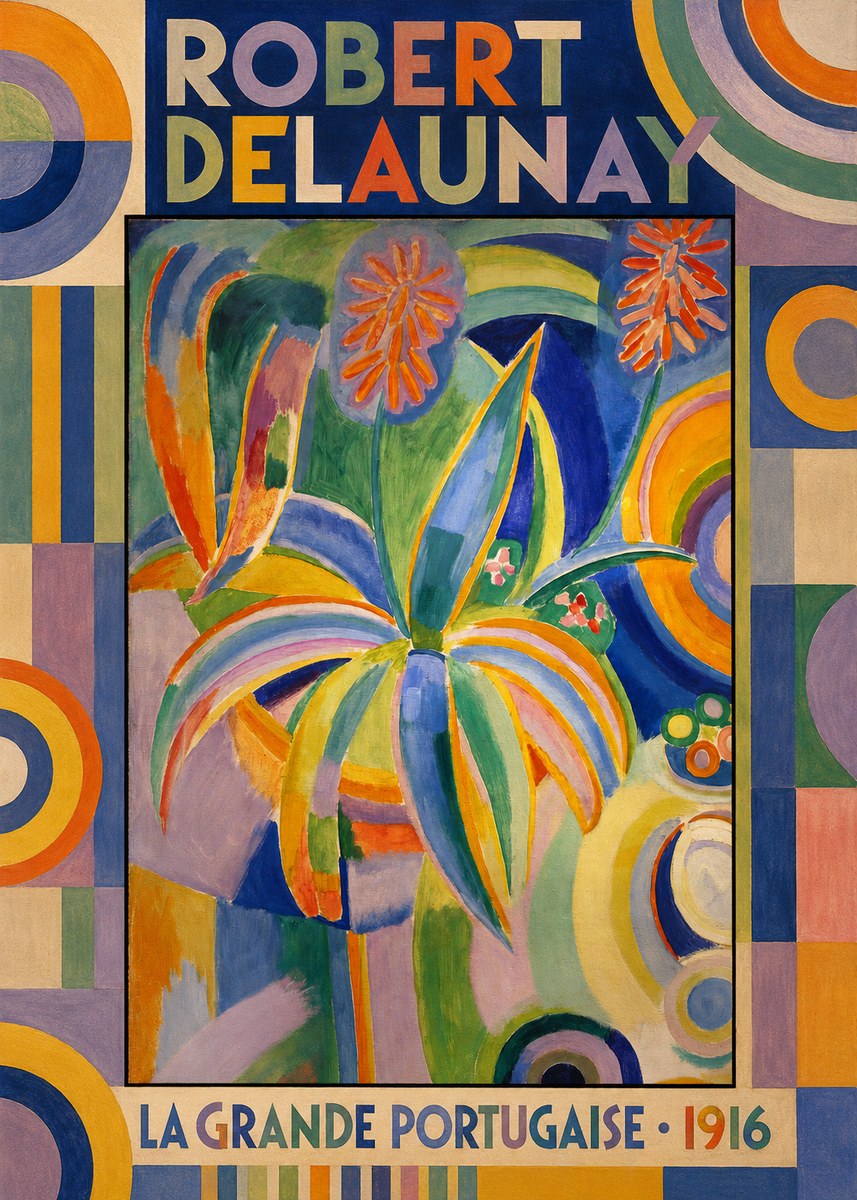 Robert Delaunay La Grande Portugaise I No6 - Juliste