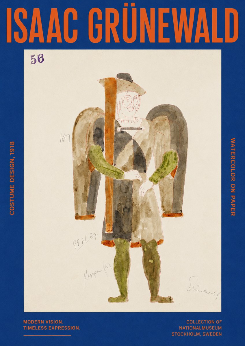 Isaac Grünewald Costume Design IV No2 - Juliste