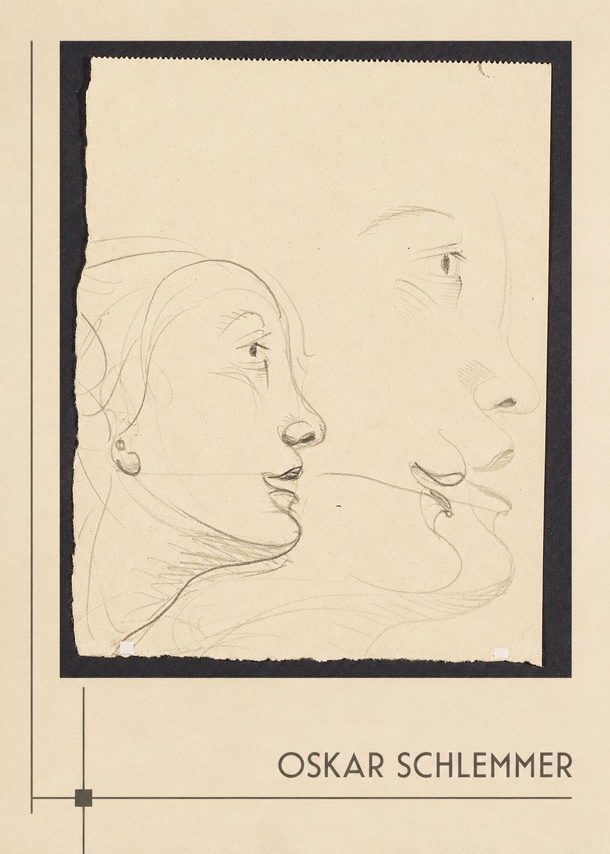 Oskar Schlemmer Profile Studies No1 - Juliste