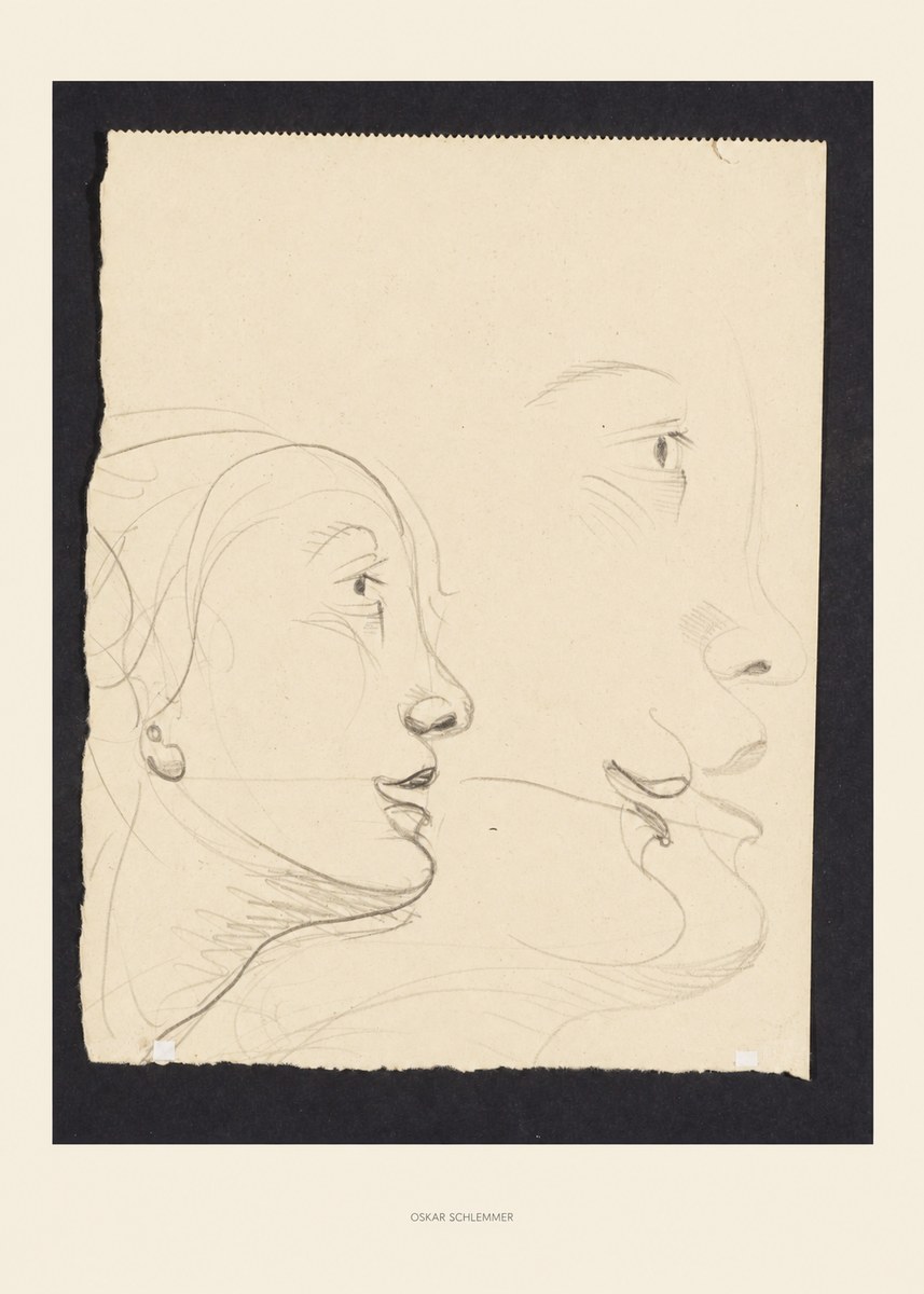 Oskar Schlemmer Profile Studies No5 - Juliste